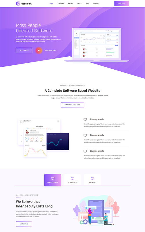 紫韻匠心，智領(lǐng)未來(lái)——紫色軟件服務(wù)公司官方網(wǎng)站模板